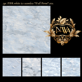 5pc PBR white ice texture seamless *Full Perm* 001