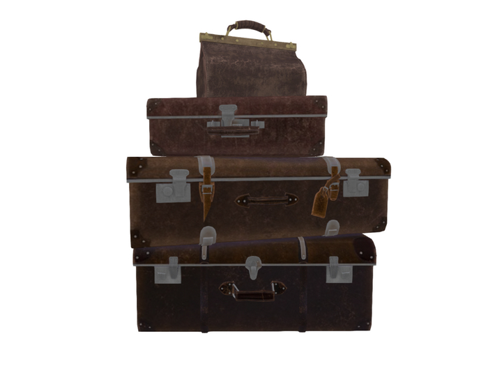 Vintage Traveler Scene