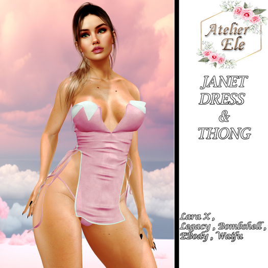 {AE}  JANET DRESS & THONG