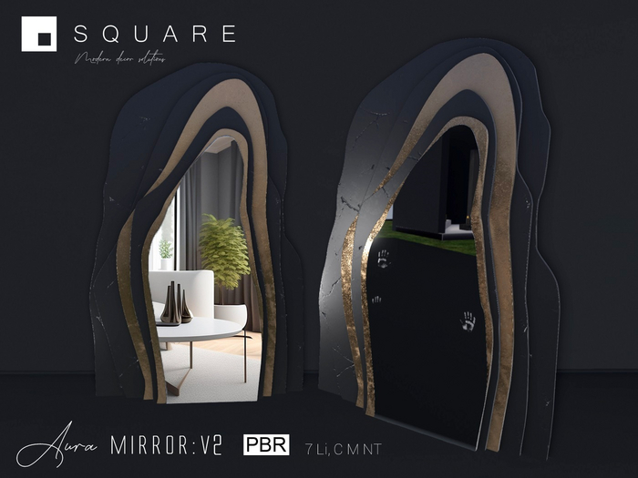 [ SQUARE ] - AURA PBR MIRROR V2 