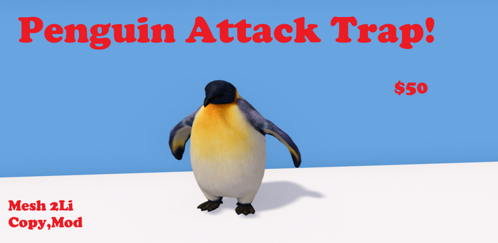 Penguin Attack Trap With Sound!