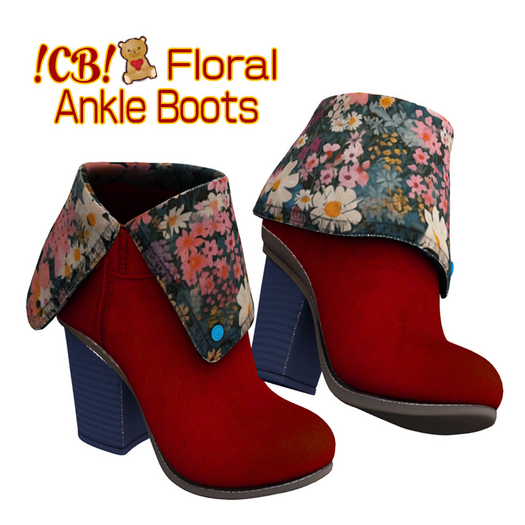 Floral Ankle Boots