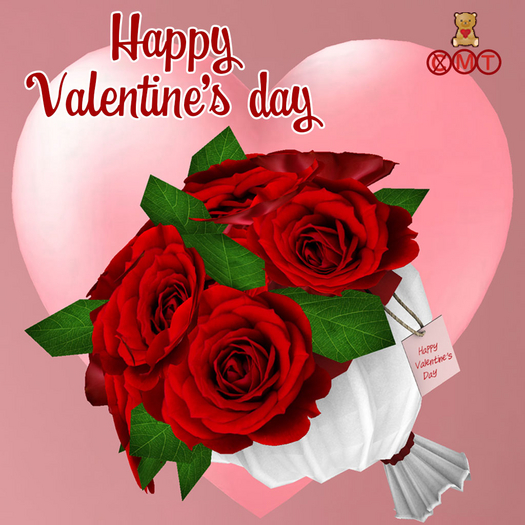 Happy Valentine's day Rose Bouquet