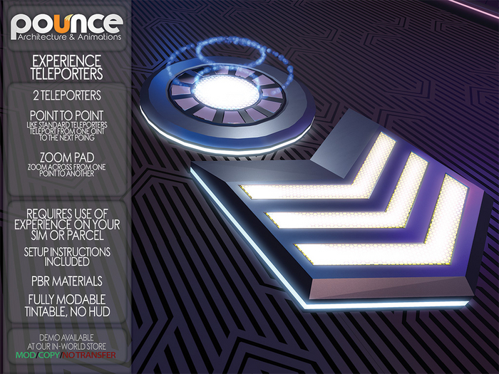 POUNCE - Experience Teleporters