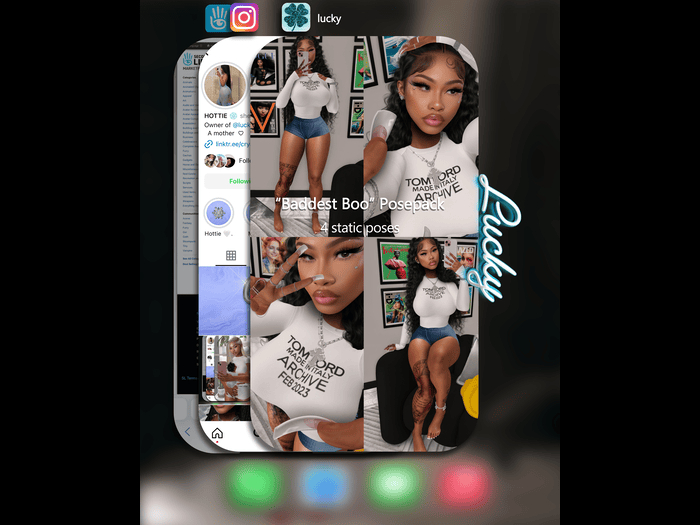 Lucky. "Baddest Boo" Posepack