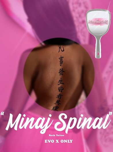 Minaj Spinal Tattoo