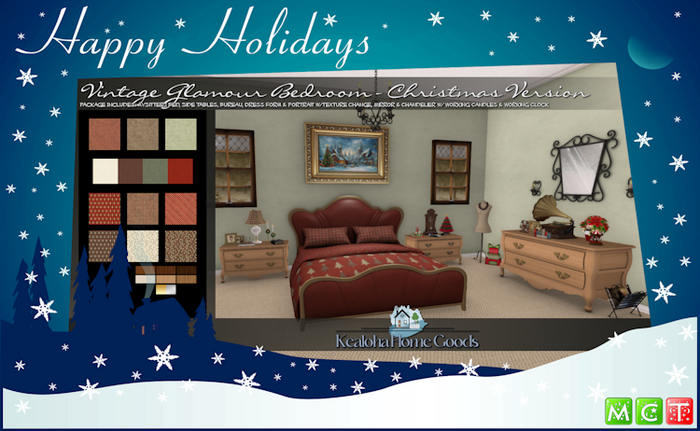 Vintage Glamour Bedroom - Christmas Version [ADULT]