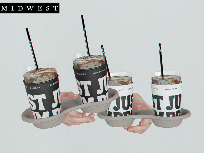 Midwest . Just Prim . Iced Coffee Suport Holdable