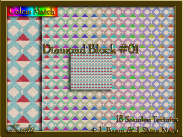 Diamond Block #01 Seamless Texture Pack