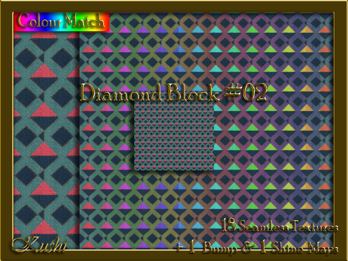 Diamond Block #02 Seamless Texture Pack