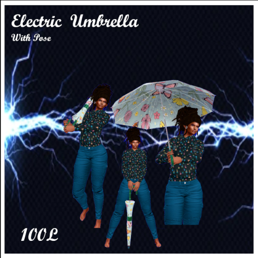Electric Butterfly Umbrellas With Poses Boxed