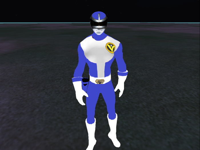 power rangers goggle V blue