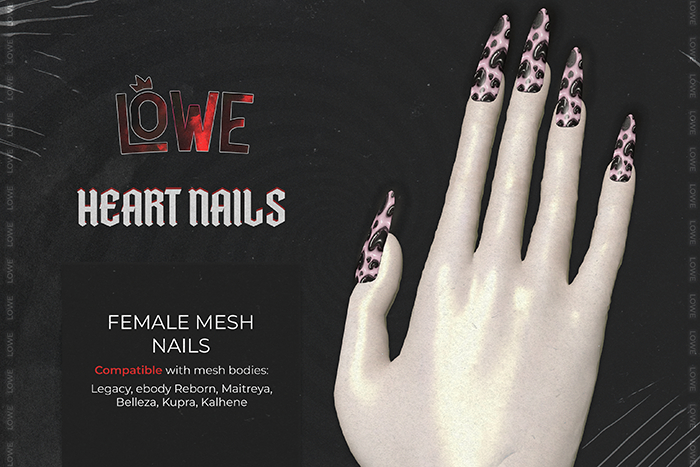 ! Lowe - Heart Nails