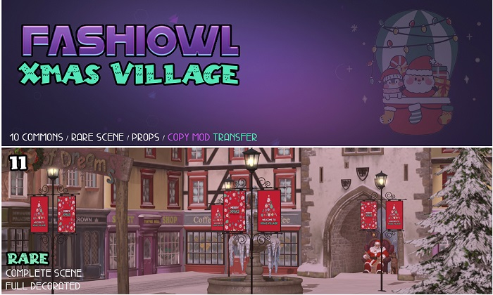 11. Fashiowl - Xmas Village RARE