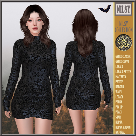 EMBOSSED LEATHER DRESS