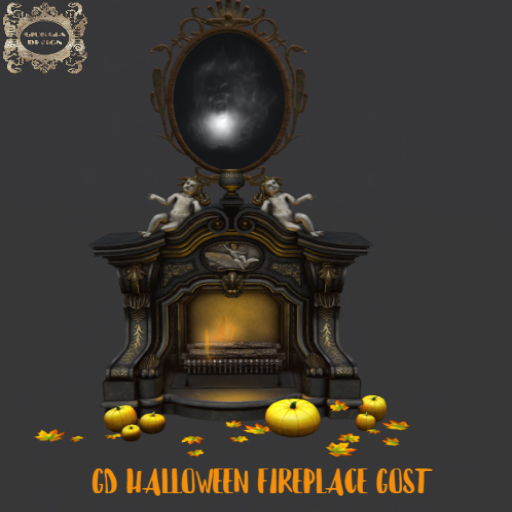 GD HALLOWEEN FIREPLACE GOST