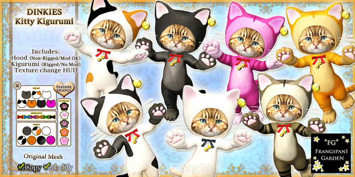*FG* DINKIES Kitty Kigurumi [FatPack]