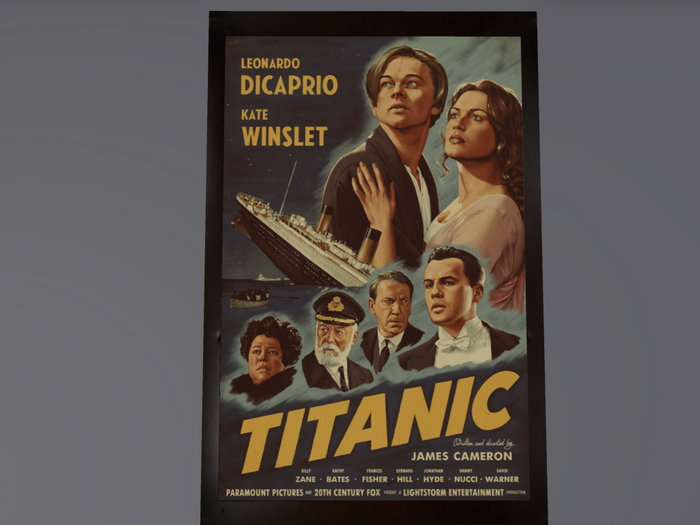 Retro Poster Titanic Movie