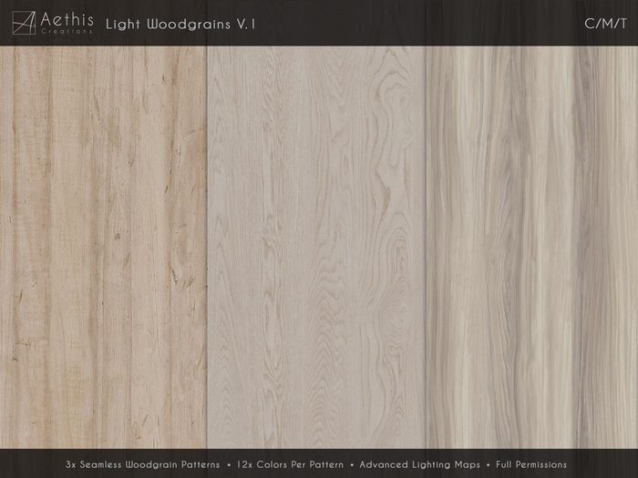 [AC] Seamless Light Woodgrains V.1 Texture Pack