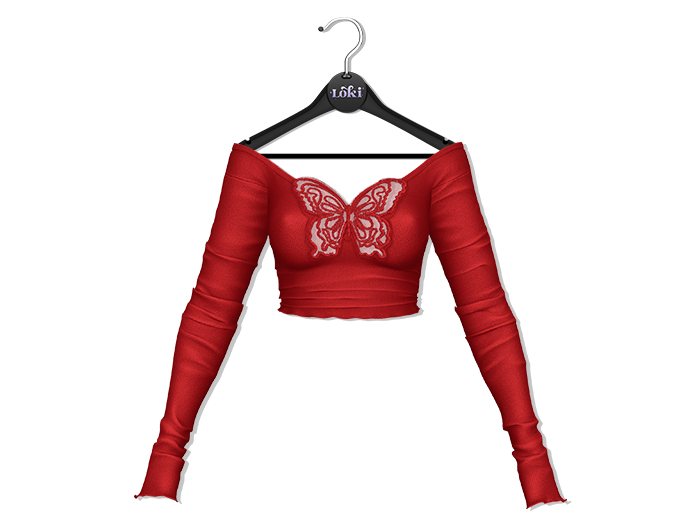 Loki - Holly Butterfly Top - Red
