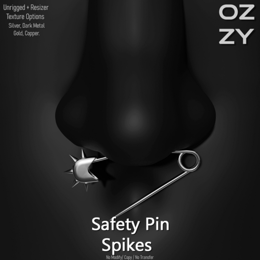 OZZY - Safety Pin Spikes - FATPACK