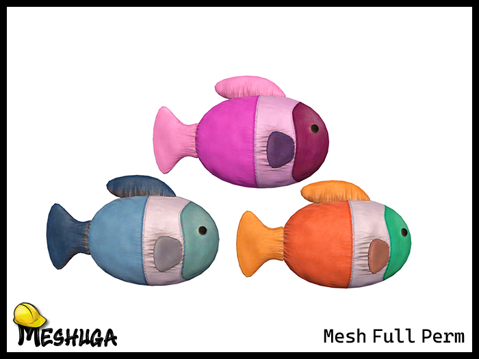 Meshuga Fish Plush Toy  FULL PERM MESH
