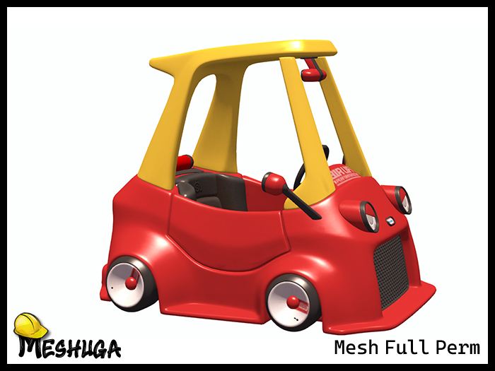 Meshuga Kids - Coupe Toy Car  FULL PERM MESH 