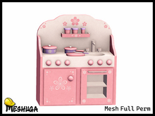 Meshuga Kids Toy - Wooden Play Kitchen FULL PERM MESH