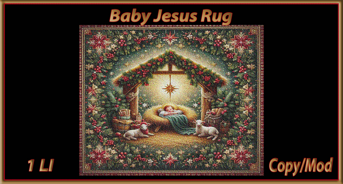 Second Life Marketplace - Baby Jesus Rug
