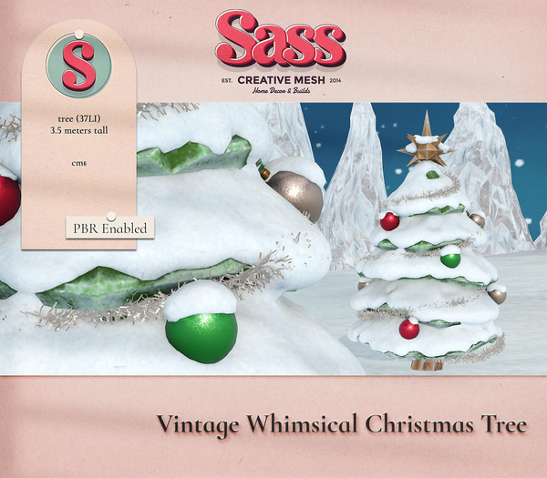 Sass [Vintage Whimsical Christmas Tree]