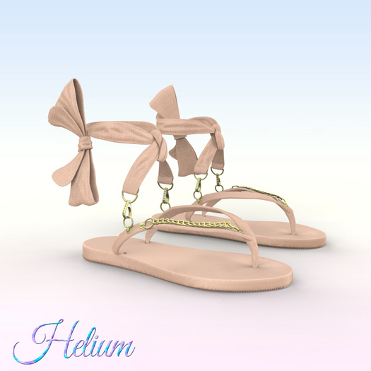 Beige Chain Sandals Reborn