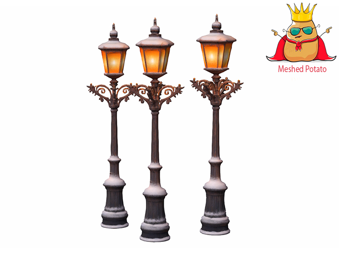 Meshed Potato - Victorian Snowy Lamp Full Perm Mesh (add)