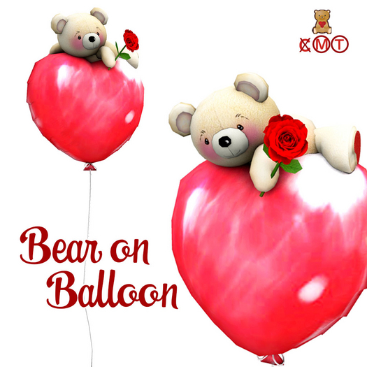 Cute! Bear on Balloon