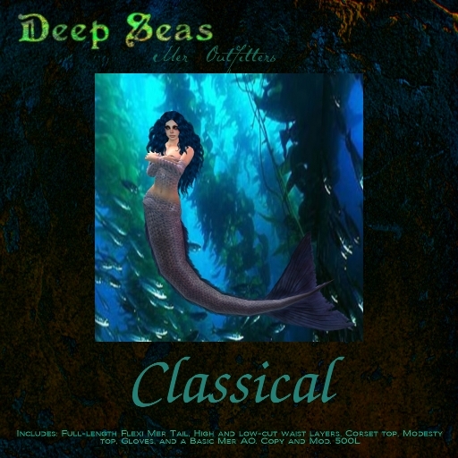 Deep Seas Classical Mermaid Tail - Blue