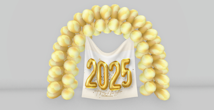 2025 - Balloon Arch Happy new year