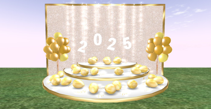 2025 - Happy New Year 2025 Glitter - Backdrop