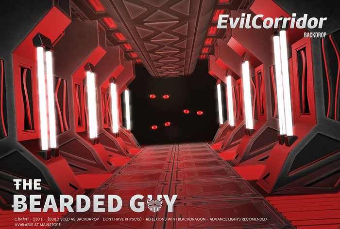 Evil Corridor Backdrop - The Bearded Guy