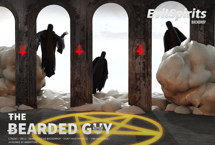 Evil Spirits Backdrop PBR - The Bearded Guy