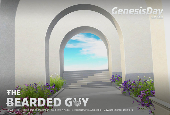 Genesis Day Backdrop - The Bearded Guy