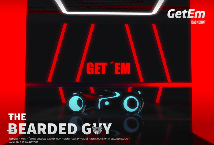 Get Em Backdrop - The Bearded Guy