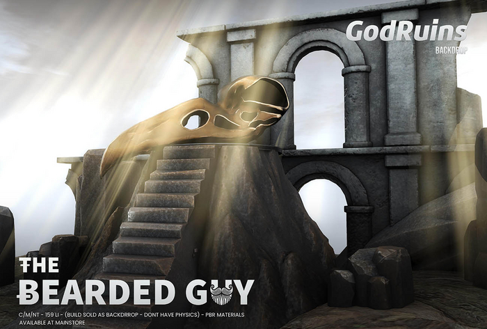 God Ruins Backdrop PBR - The Bearded Guy