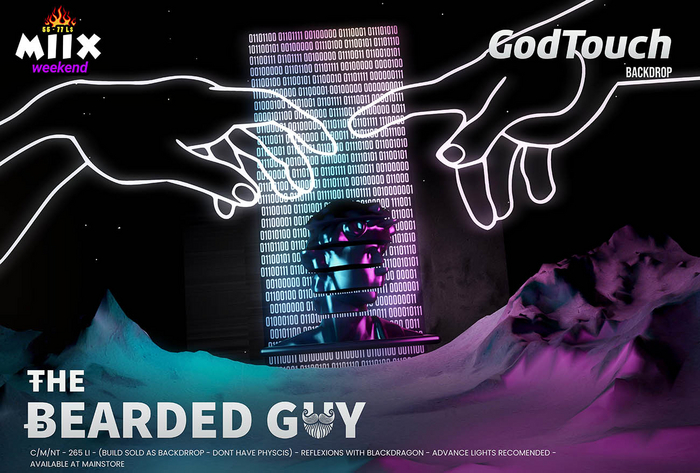 God Touch Backdrop - The Bearded Guy