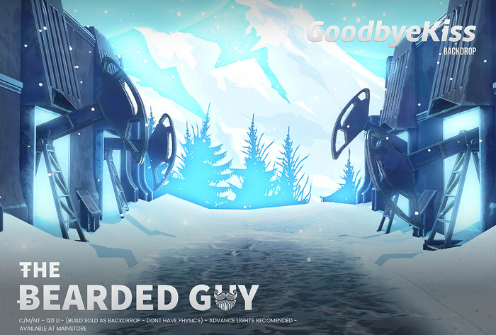 Goodbye Kiss Backdrop - HYLT - The Bearded Guy