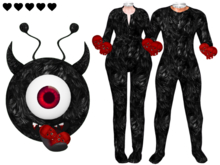 Alien Outfit Set - BLACK 01- LARA,LARAX,REBORN,LEGACY,JAKE,LEGACY MALE,GIANNI,SLINK MALE