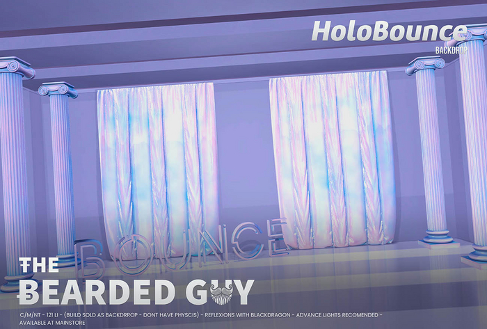 Holo Bounce Backdrop - The Bearded Guy