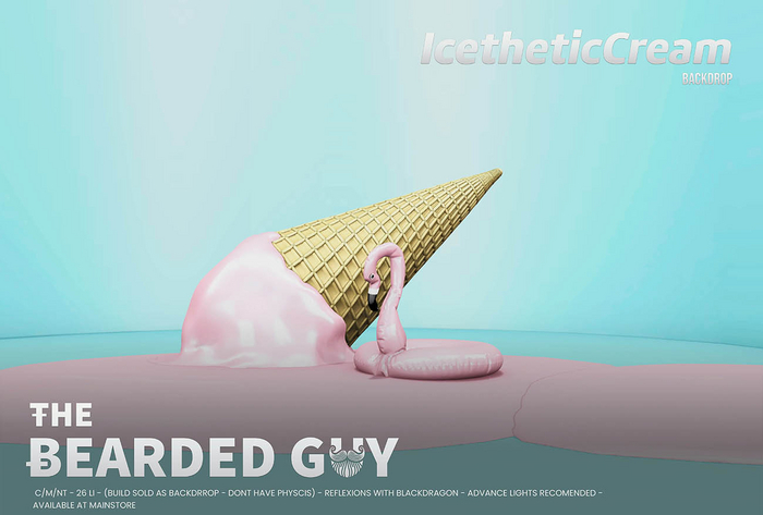 Icethetic Cream Backdrop - The Bearded Guy