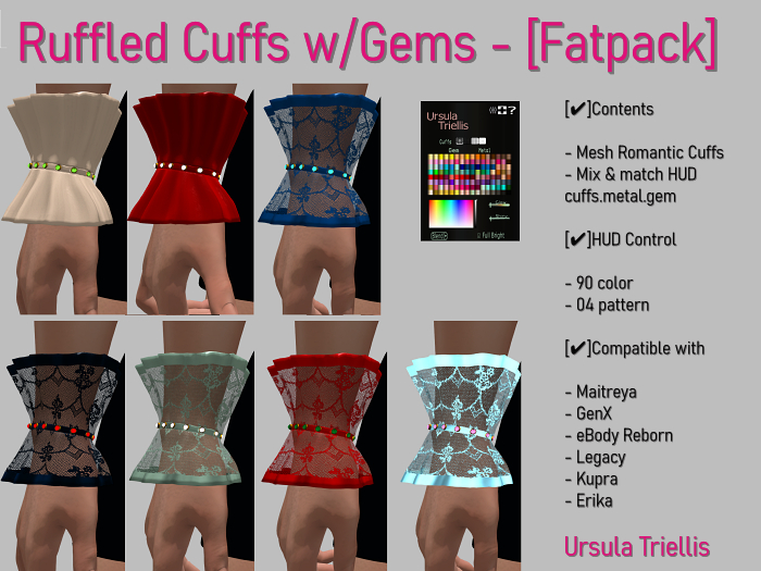 7043 Ruffled Cuffs - [Fatpack]
