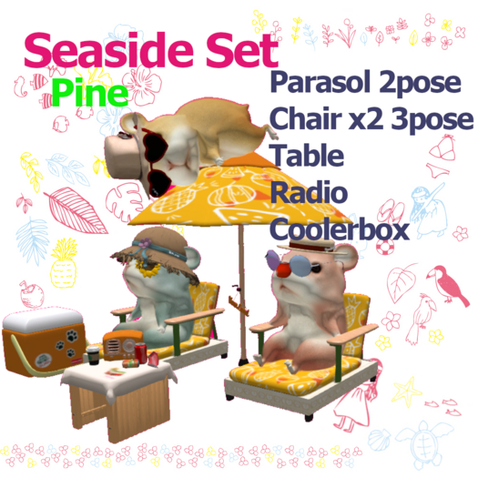 [TL] Seaside set Pine Box