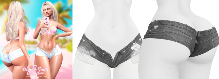 Lush - Dreamy Beach Denim Shorts #23