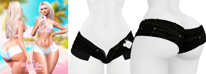 Lush - Dreamy Beach Denim Shorts #12